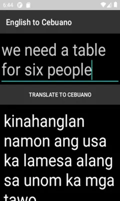 English to Cebuano Translator android App screenshot 0